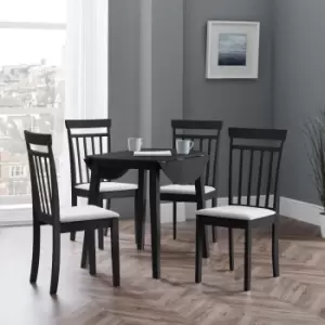 Image of Julian Bowen Coast Black Dropleaf Table