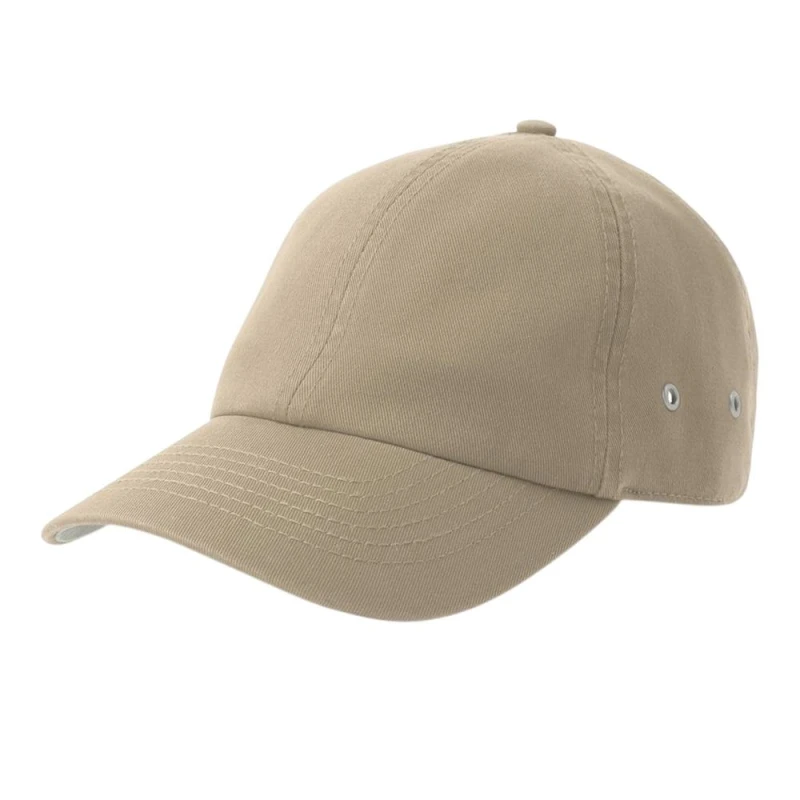 Image of Atlantis Mens Action-S 6 Panel Chino Unstructured Baseball Cap in Khaki Khaki Male One Size
