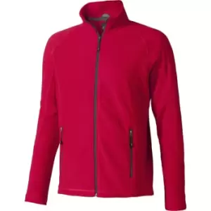 Image of Elevate Mens Rixford Full Zip Polyfleece (M) (Red)