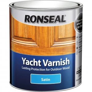 Image of Ronseal Exterior Yacht Varnish Satin 500ml