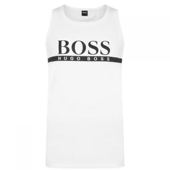 Image of BOSS Stripe Logo Vest - White 108