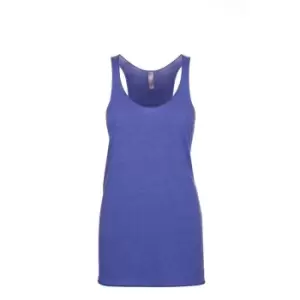 Image of Next Level Womens/Ladies Tri-Blend Racer Back Tank Top (S) (Vintage Royal Blue)