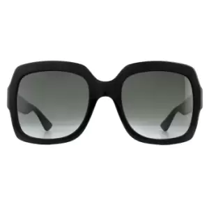 Image of Square Black Grey Gradient Sunglasses GG0036SN