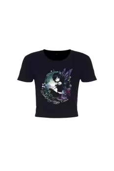 Image of Black Is My Happy Colour Paige Crop Top