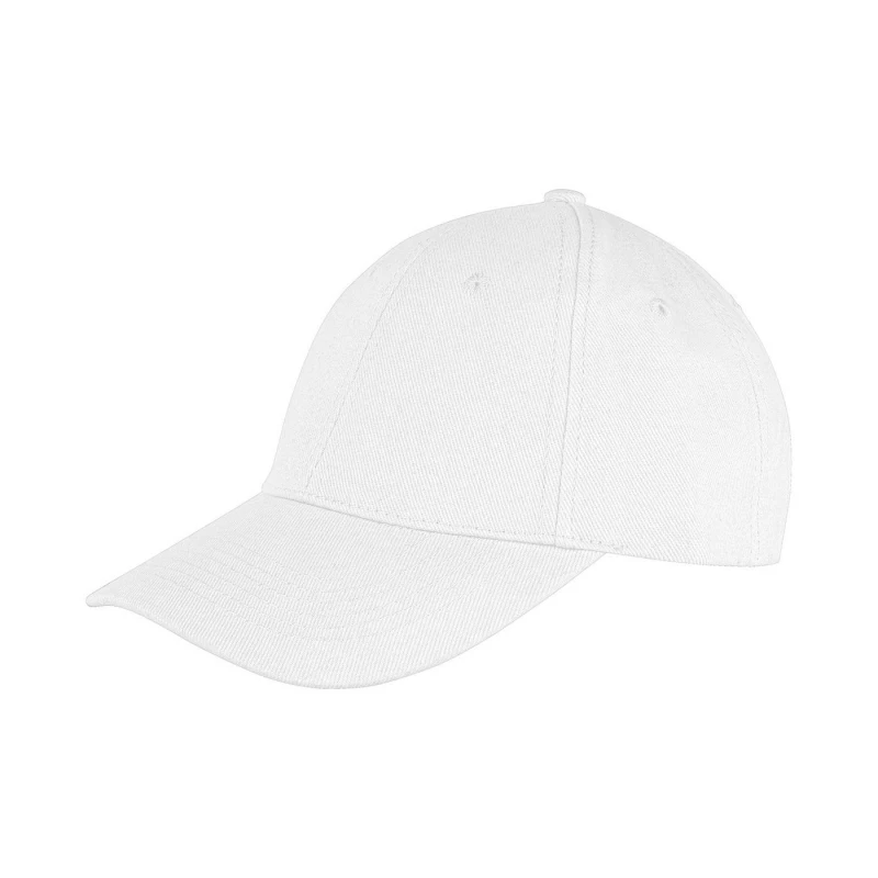 Image of Result Result Men Memphis Brushed Cotton Cap in White White One Size Male 5063425930142