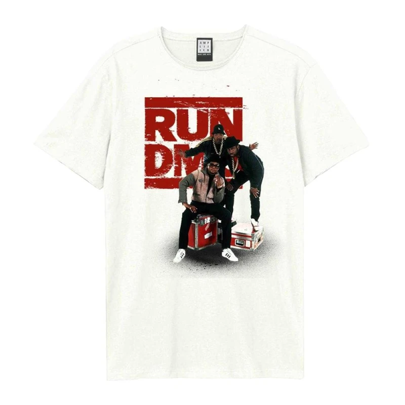 Image of Amplified Mens Crate Run DMC T-Shirt in White Size: XS White Male XS