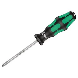 Image of Wera Kraftform 355 Screwdriver Pozidriv Tip PZ2 x 100mm