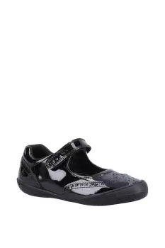 Image of Hush Puppies Black Rina Junior Patent Leather Shoe