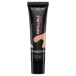 Image of LOreal Infallible Total Cover Foundation 32 Amber