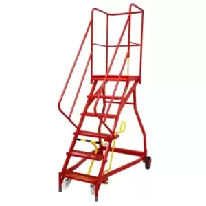 Image of GPC Industries Ltd Fort Heavy Duty Vantage Mobile Steps 6 Tread Phenolic Non-sli