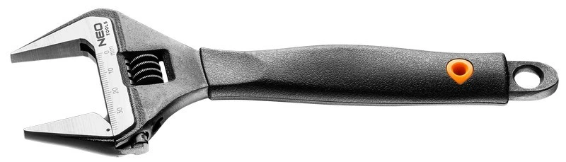 Image of NEO TOOLS 03-014 Adjustable Spanner Spanner Size: 39, Length: 200mm, Chrome Vanadium Steel Chrome Vanadium Steel Adjustable Spanner (4692)