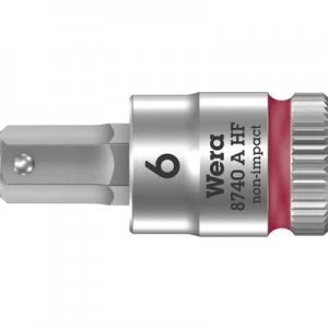 Image of Wera 8740 A 05003337001 Allen Bit 6mm 1/4 (6.3 mm)