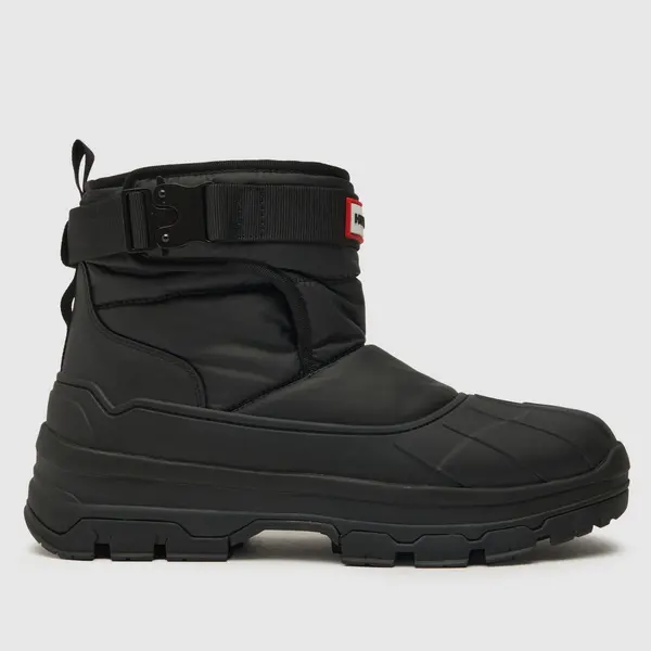 Image of HUNTER BOOTS short buckle snow boots in black