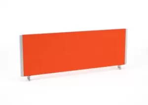 Image of Impulse/Evolve Plus Bench Screen 1200 Bespoke Tabasco Orange Silver Frame
