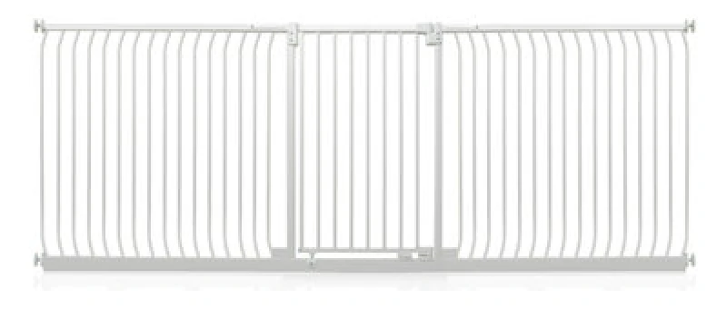 Image of Safetots Extra Tall Elite Safety Gate, 271Cm - 280Cm, Matt White, Extra Tall 96.8Cm In Height, Pressure Fit Stair Gate