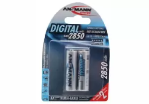 Image of Ansmann 2850MAH Digital Rechargeable battery AA Nickel-Metal...