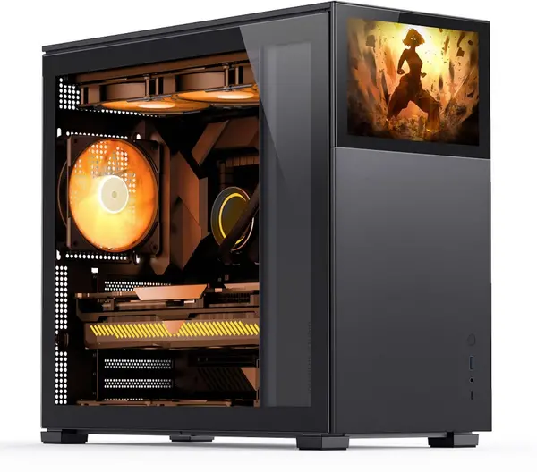 Image of Jonsbo D41 Standard Screen ATX PC Case - Black, Tempered Glass
