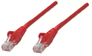Image of Intellinet Network Patch Cable, Cat5e, 1m, Red, CCA, U/UTP, PVC,...