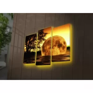 Image of 3PATDACT-26 Multicolor Decorative LED Lighted Canvas Painting (3 Pieces)