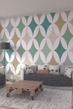 Image of Green Formation Wall Mural