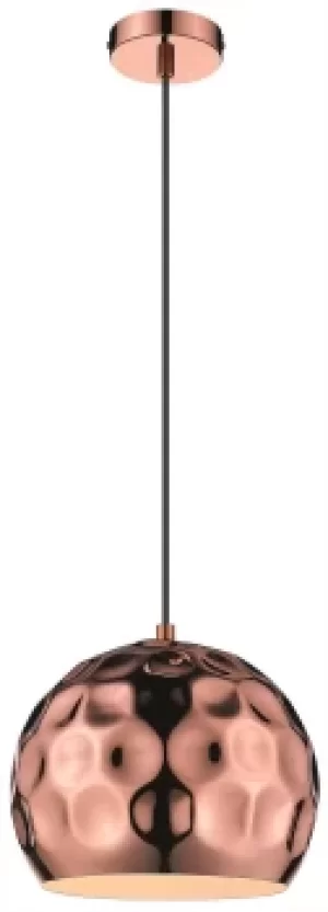 Image of Spring Small Dome Ceiling Pendant Black, Copper, E27