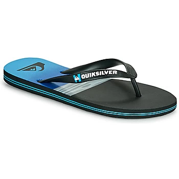 Image of Quiksilver MOLOKAI HOLD DOWN mens Flip flops / Sandals (Shoes) in Black,8,9,10,11,12