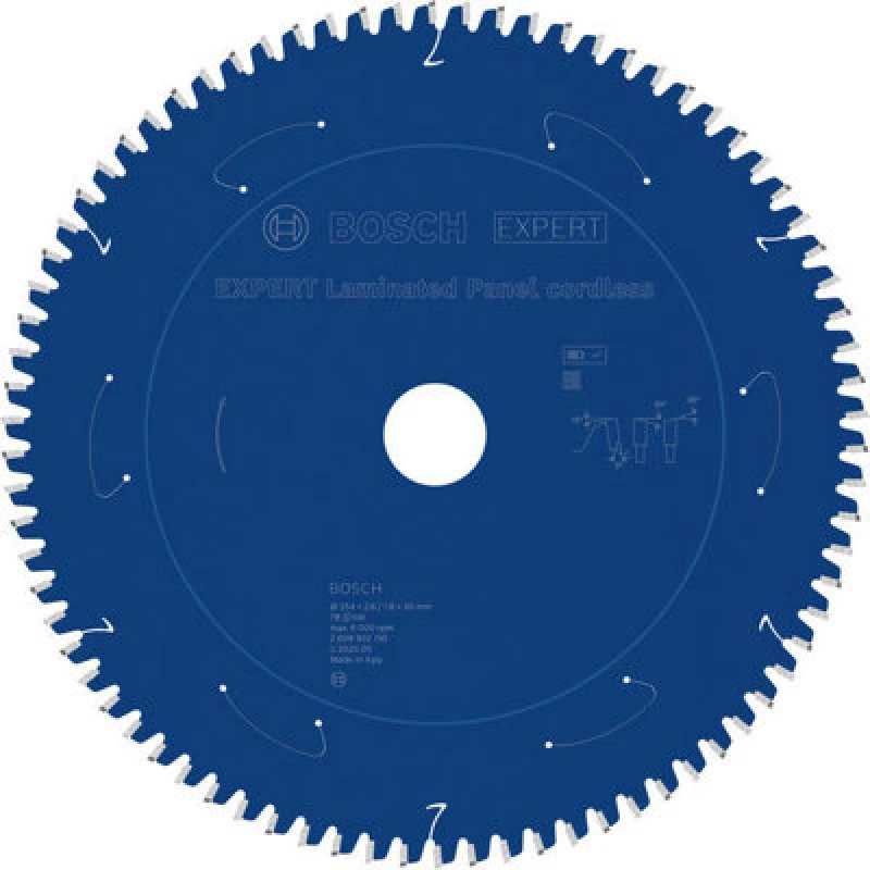 Image of Bosch Expert Laminated Panel Circular Saw Blade 254 X2.6/1.8X30mm T78 2608902195