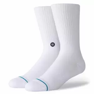 Image of Stance Icon, White/Black, size: 8 - 11+, Unisex, Socks, M311D14ICOWHB-WHB
