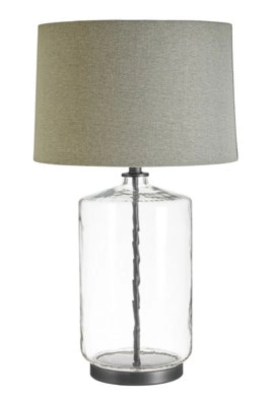 Image of Orsina Unita Table Lamp With Grey And Black Shade
