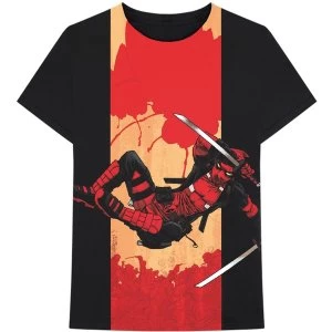 Image of Marvel Comics - Deadpool Samurai Mens XX-Large T-Shirt - Black