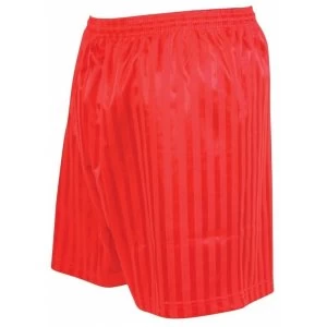 Image of Precision Striped Continental Football Shorts 22-24" Red