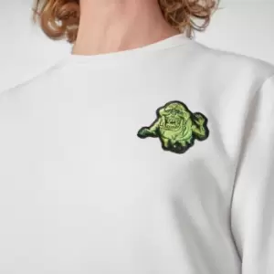 Image of Ghostbusters Slimer Pocket Square Sweatshirt - White - M