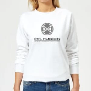 Image of Back To The Future Mr Fusion Womens Sweatshirt - White - L