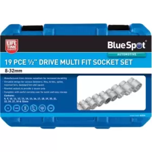 Image of 19 Piece Multi Fit 1/2" Drive Socket Set (8-32MM)