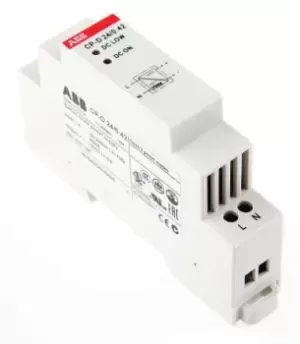 Image of ABB CP-D Switch Mode DIN Rail Power Supply 90 264V ac Input, 24V dc Output, 400mA 10W