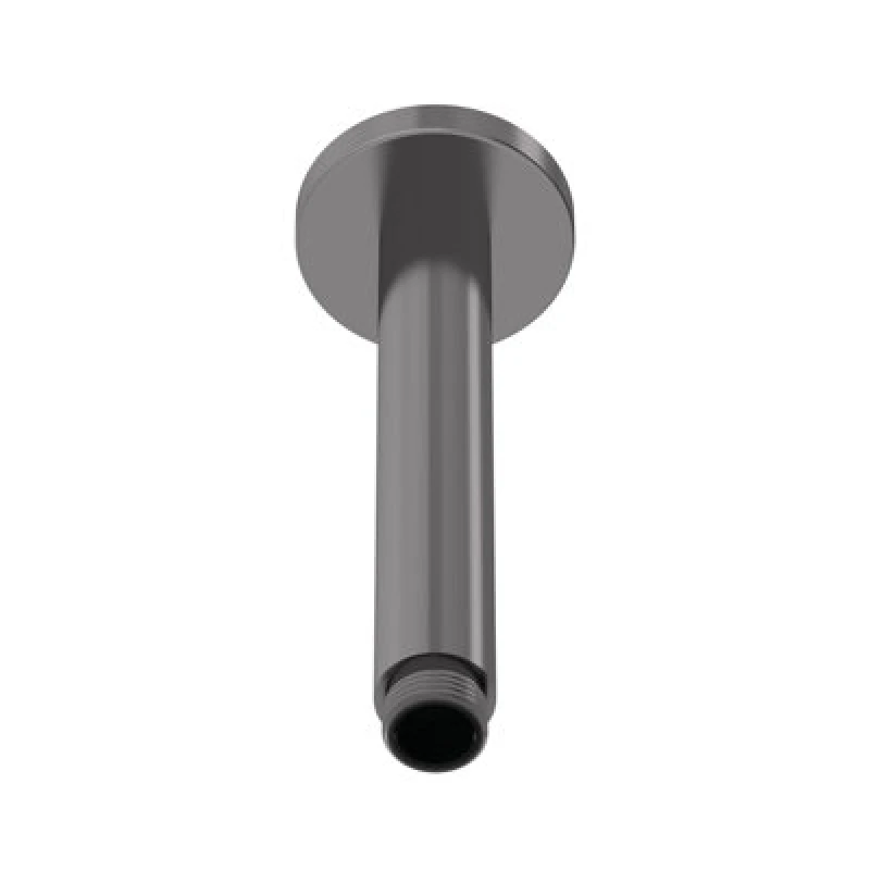 Image of Balterley Round Ceiling Mount Shower Arm Brushed Pewter 150mm Silver