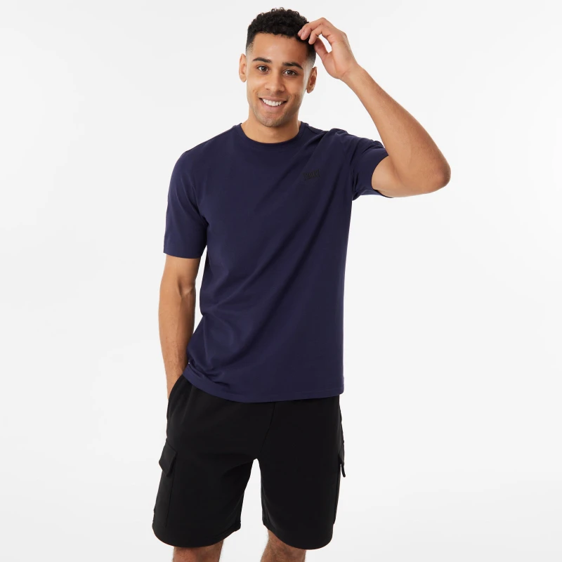 Image of Everlast Essential Logo Jersey T-Shirt Mens - Blue Blue S