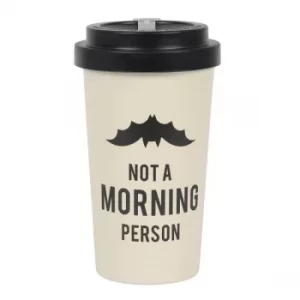 Image of Not a Morning Person Bamboo Mug with Sleeve