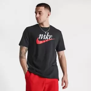 Image of Mens Nike Sportswear Futura Logo Script T-Shirt