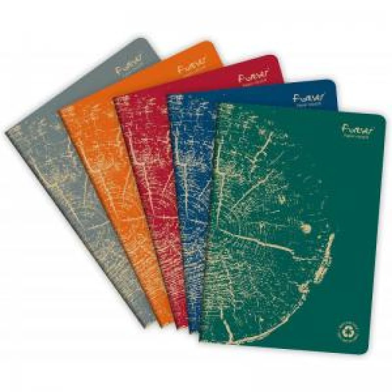 Image of FOREVER Clairefontaine Forever Recycled A4 Stapled Notebooks 120...