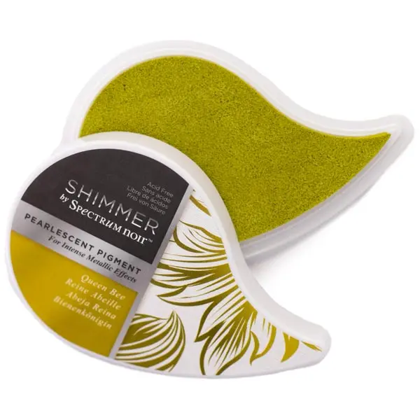 Image of Crafter's Companion Spectrum Noir Shimmer Pearl Pigment Ink Pad Yellow Queen Bee