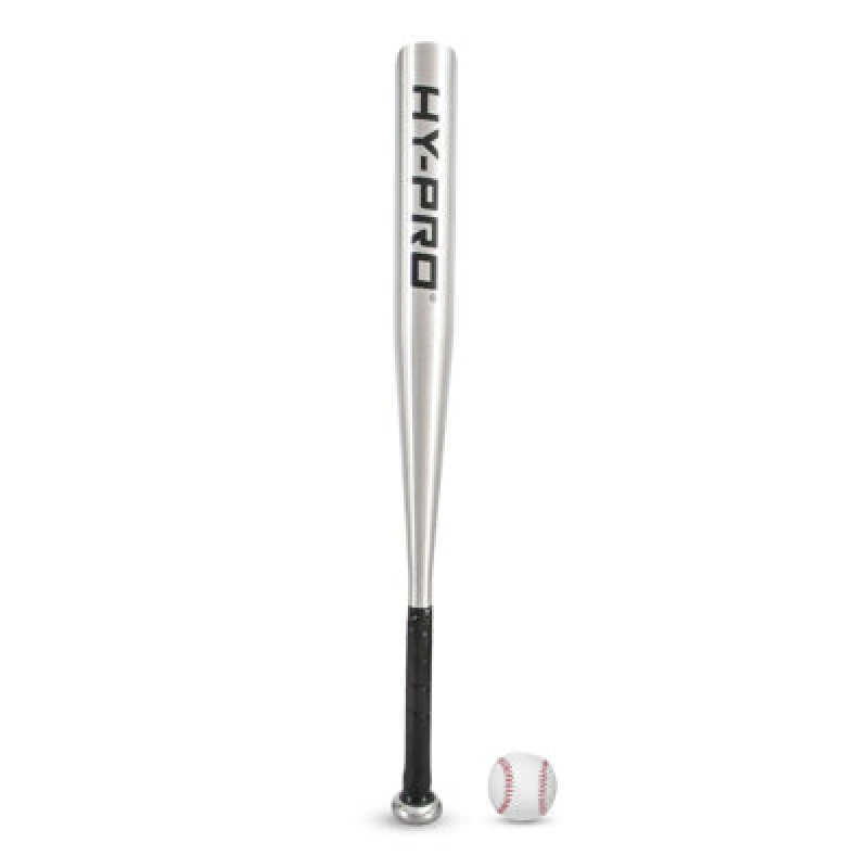 Image of Hy-Pro 26" Alu Baseball Bat & Ball - Silver