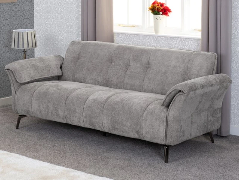 Image of Seconique Amalfi Grey Fabric 3 Seater Sofa
