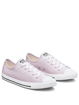 Image of Converse Chuck Taylor All Star Dainty Canvas Plimsolls - Amethyst, Amethyst, Size 4, Women