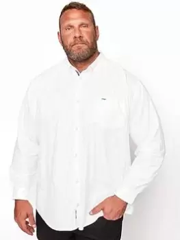 Image of BadRhino Essential Long Sleeve Poplin Shirt - White, Size 1Xl, Men