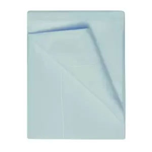 Image of Belledorm 400 Thread Count Egyptian Cotton Flat Sheet (Double) (Duck Egg Blue)