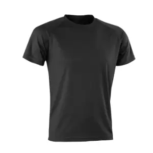 Image of Spiro Mens Aircool T-Shirt (M) (Black)