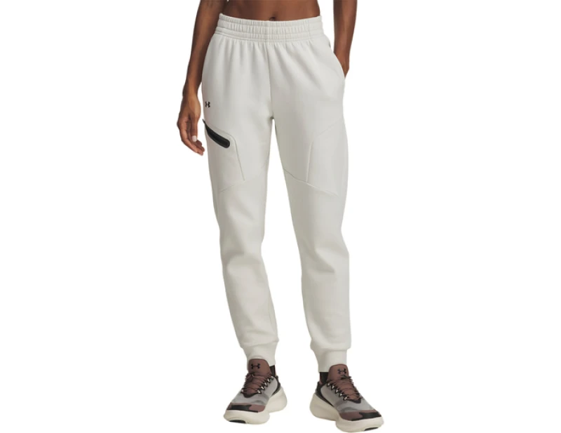 Image of Under Armour Unstoppable Fleece Sweatpants Women White C110 M