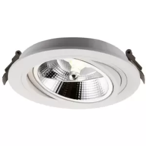 Image of Zumaline Lighting - Zumaline Chuck Recessed Downlight, White, 1x GU10/ES111