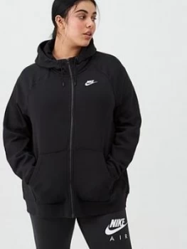 Image of Nike Nsw Essential Fz Hoodie (Curve) - Black